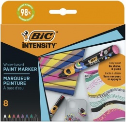 Dekormarker készlet, 1,5 - 2,3 mm, BIC, 8 különböző élénk szín