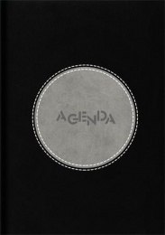 Naptár, tervező, A5, napi, DAYLINER "Central", fekete-szürke